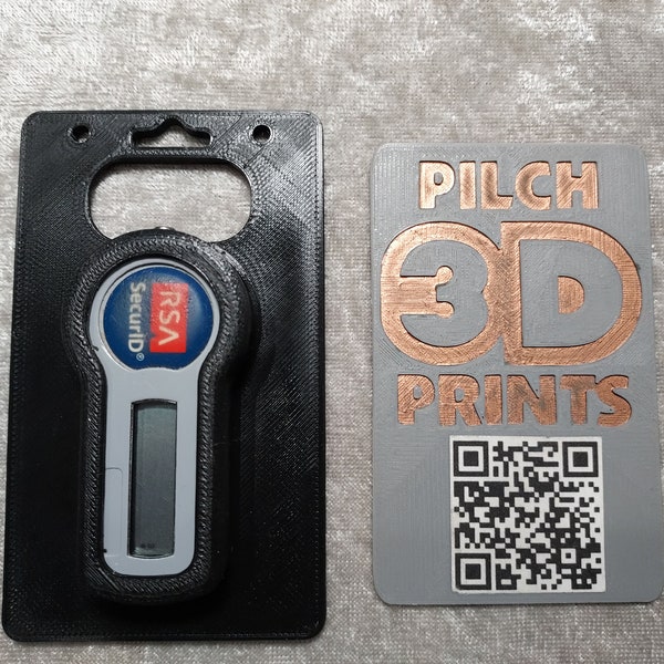 3D Printed RSA SecureID (1-3) Badge Holder