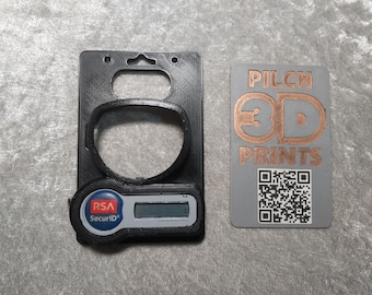 3D Printed Combo HID RSA (1-3) Badge Holder