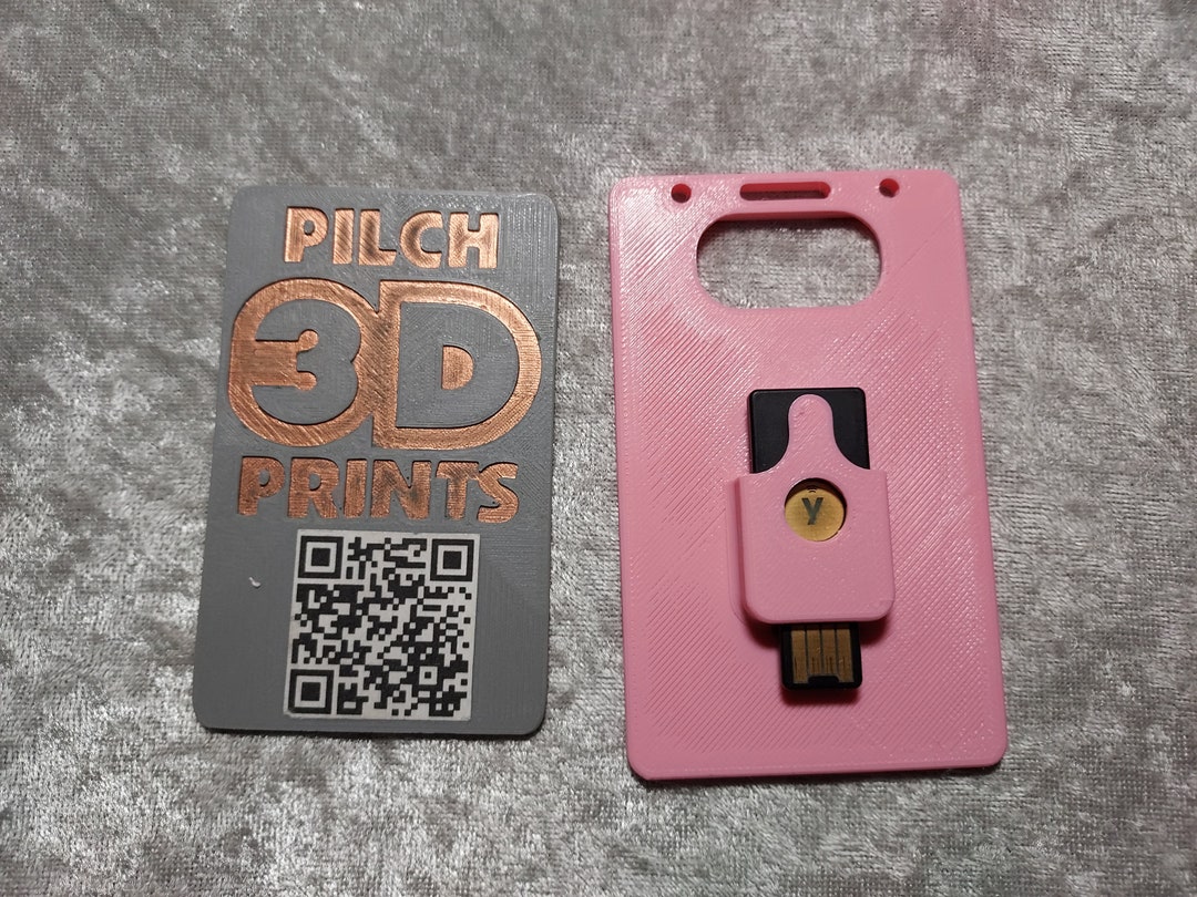 3D Printed Yubikey 5 NFC 13 Badge Holder Etsy