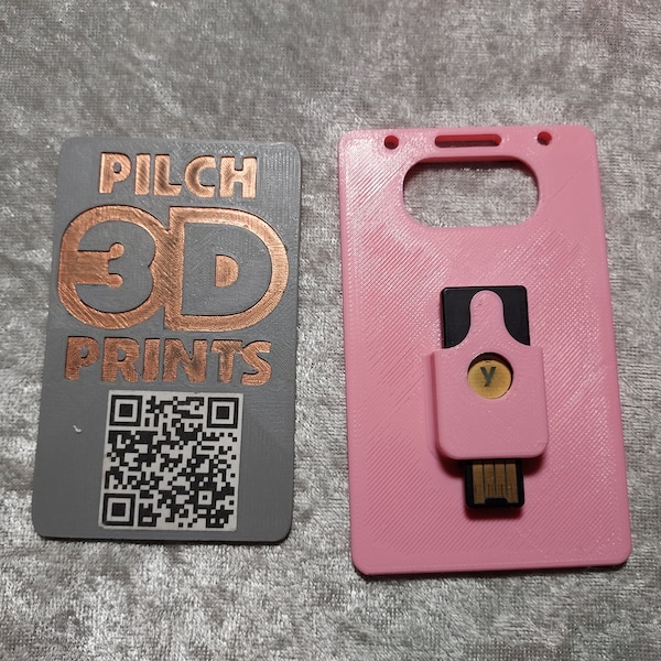 3D Printed Yubikey 5 NFC (1-3) Badge Holder