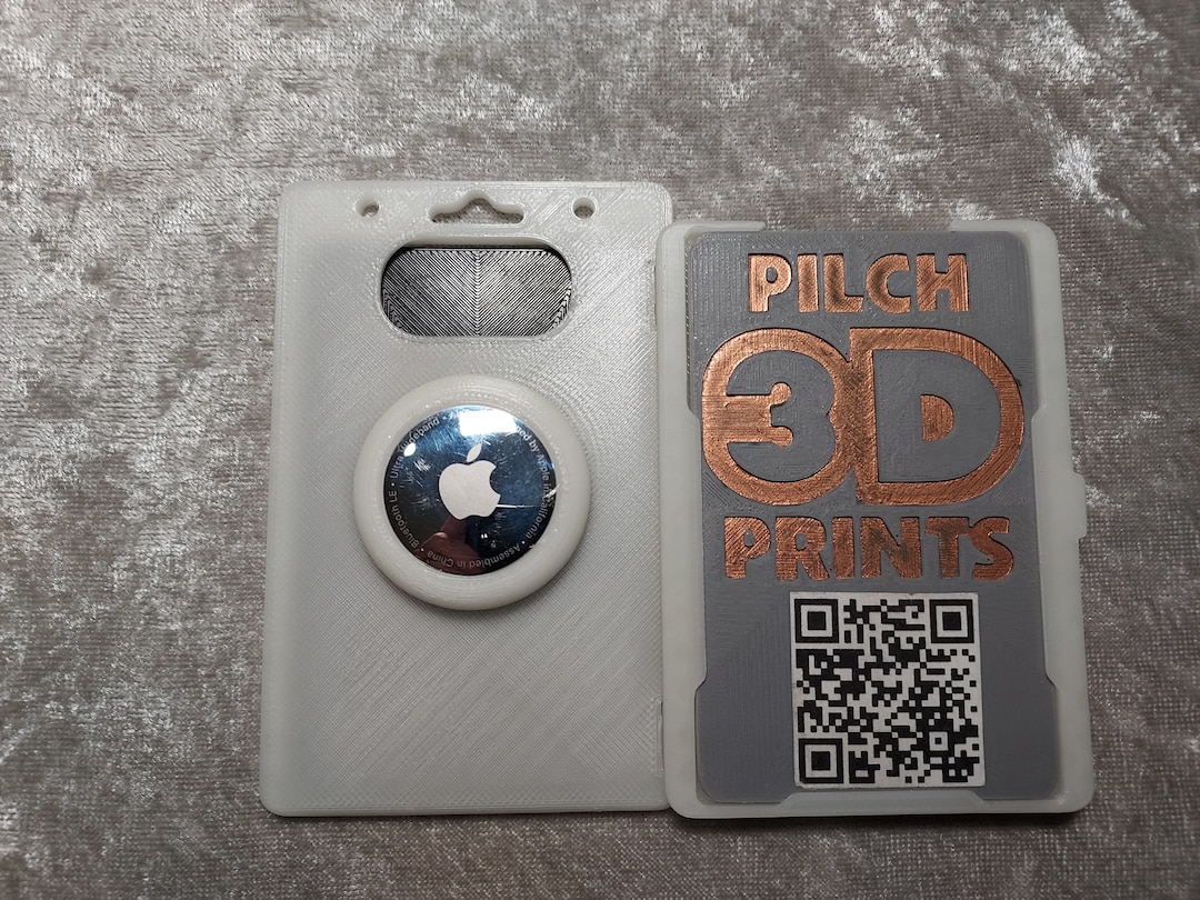 3D Printed Folding AirTag Badge Holder multi Badge Options Available Etsy