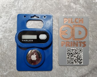 3D-gedruckter Safenet OTP 110 AirTag (1-3) Ausweishalter
