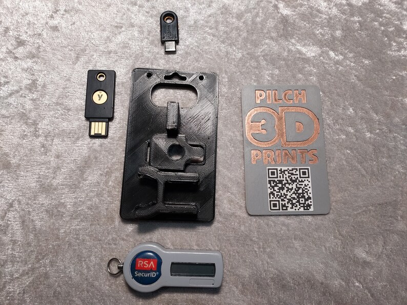 Yubikey 5 RSA Yubikey 5 NFC 13 Badge Holder Etsy