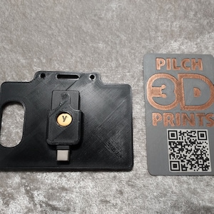3D Printed Yubikey 5C NFC (1-3) Badge Holder (Multiple Color  Options Available)