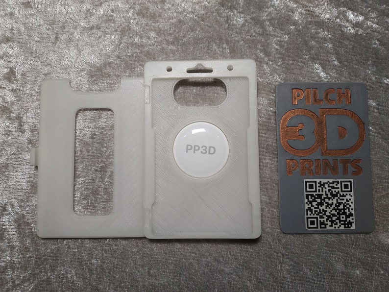 3D Printed Folding Airtag Badge Holder multi Badge Options Etsy