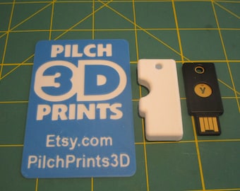 3D-utskrivet Yubikey 5 och 5C nyckelringsskyddsfodral