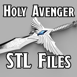 3D-bestanden - Yasha Holy Avenger 3D geprint zwaard