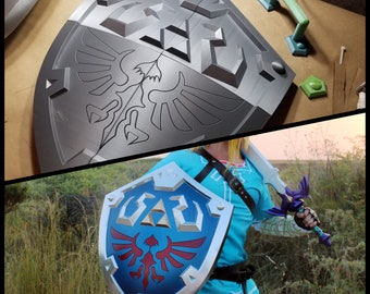 Hylian Shield 3D Printed Prop Kit for Link