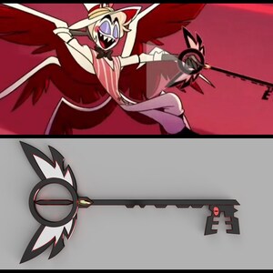 Lucifer Morningstar&#39;s Keyblade Hazbin Hotel Cosplay