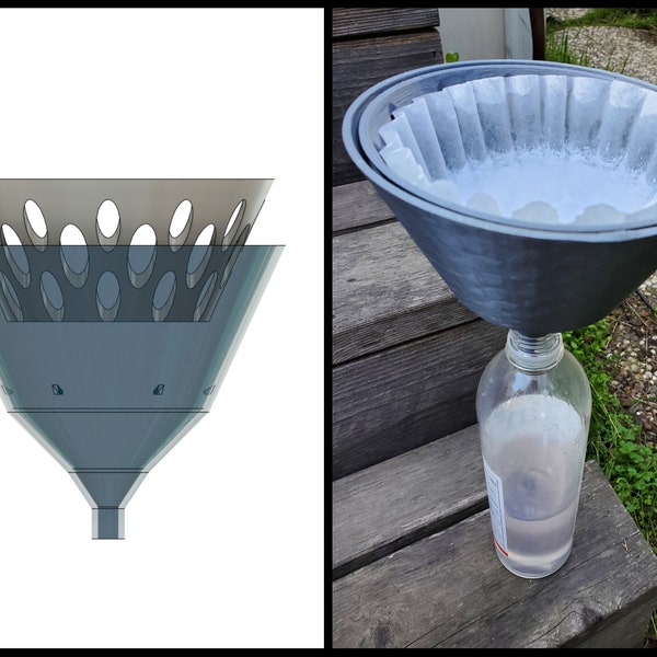 STL Files - IPA Coffee Filter with Funnel