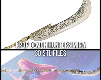 STL Files - Mira Kpop Demon Hunters Halberd