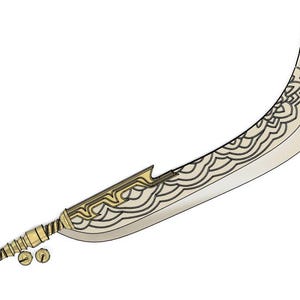Mira Kpop Demon Hunters Halberd 3D Printed Cosplay Prop Kit
