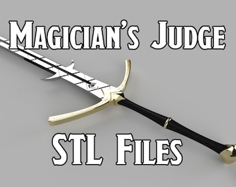 3D Files - Yasha Magician's Judge 3D Printed Sword
