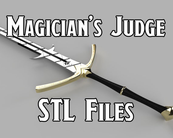 3D Files Yasha Magician's Judge 3D Printed Sword 
