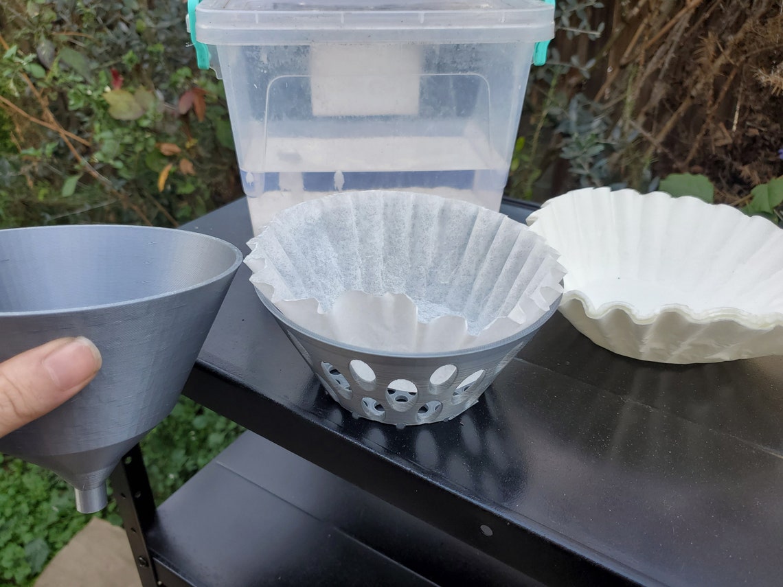 STL Files IPA Coffee Filter With Funnel Etsy