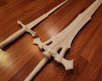 クライヴの剣、インヴィクタス/Clive's Invictus Blade　4種 Clive's Invictus & Side Sword FF16 3d Printed Kit - Etsy