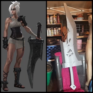 54&quot; Riven Sword 3d Printed Kit from League of Legends
