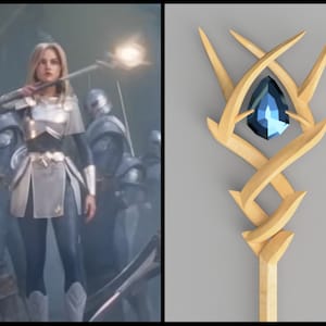 STL Files - Lux Cinematic Branch Staff 3D Files