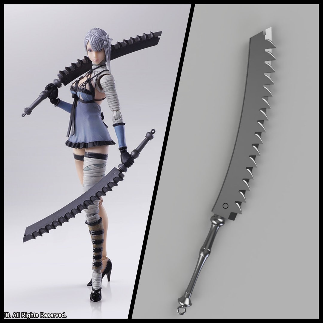 ニーア レプリカント ゲシュタルトのケイン剣ペア 3D キット