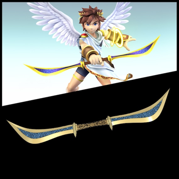 Kid Icarus Pit Palutena Bow 3d Print Kit Etsy