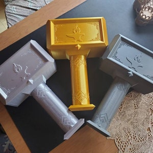 Dwarven Hammer Dice Tray 3D Printed Gift