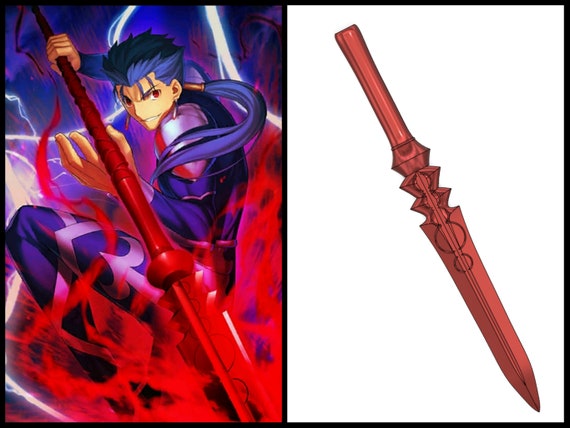 STL ファイル - ゲイボルグ ランサー スピア Fate Stay Night - Etsy 日本