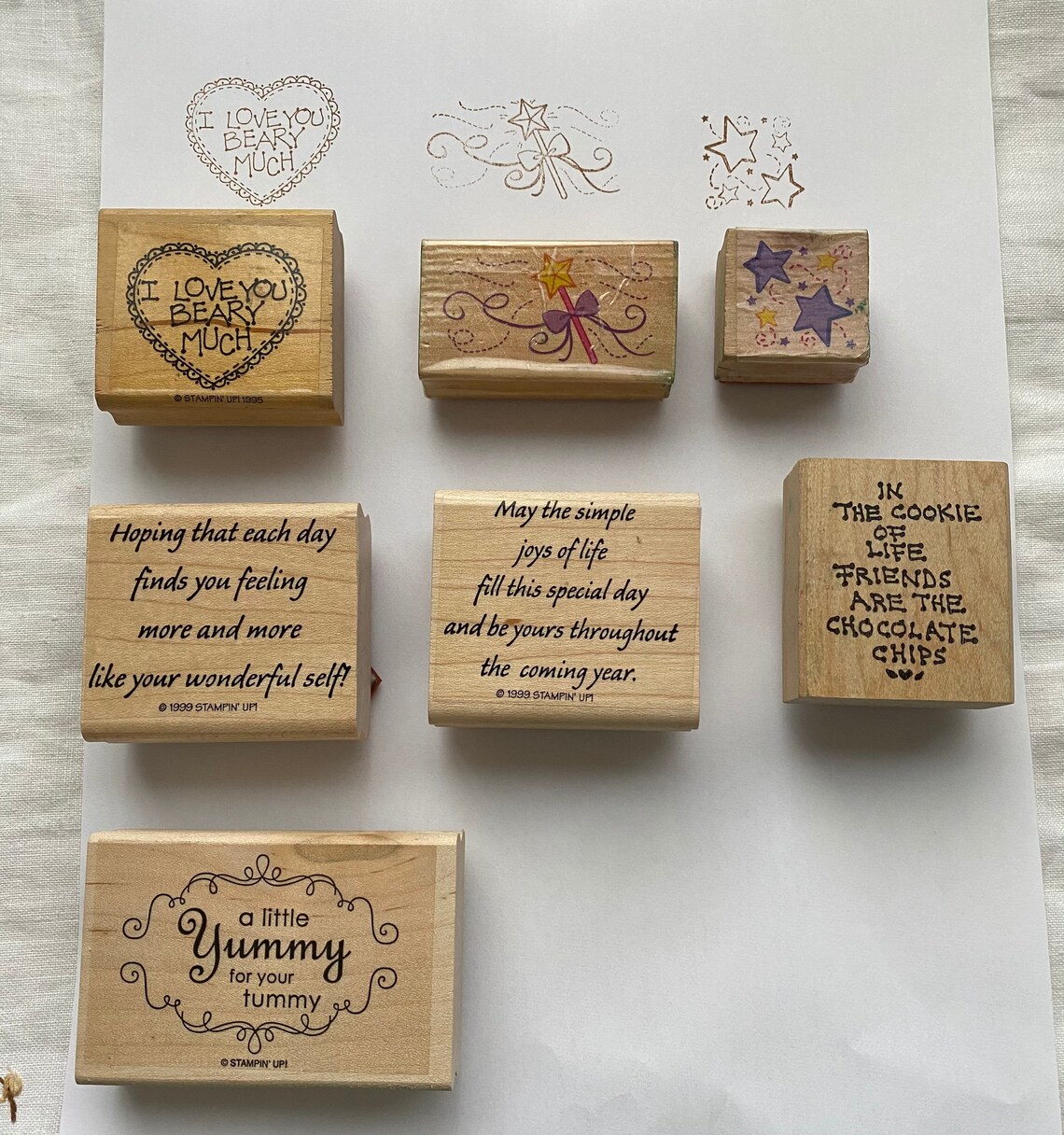 Vintage Rubber Stamps Vintage Mounted Rubber Stamps | Etsy
