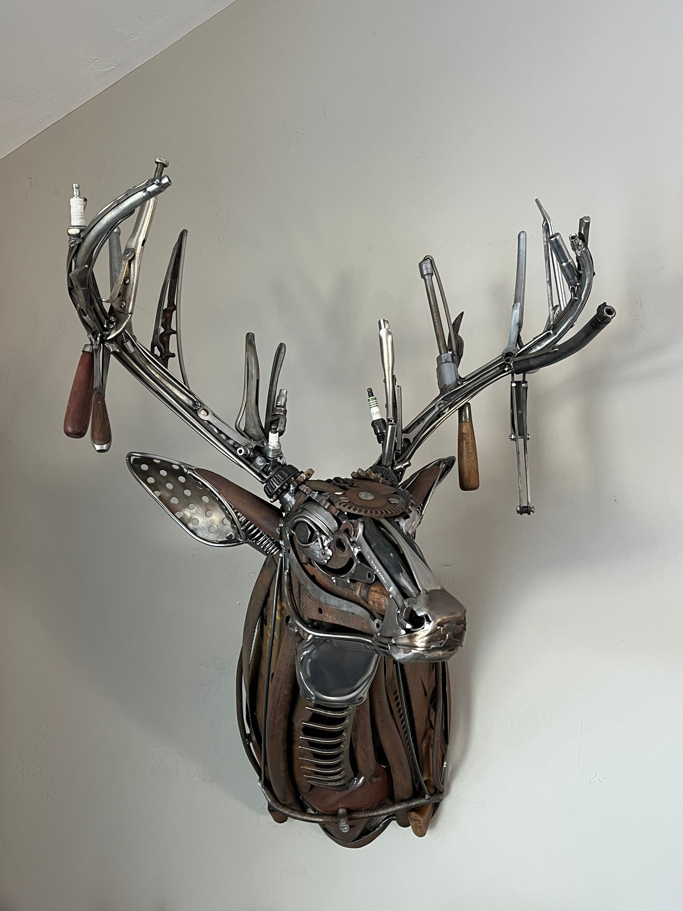 Scrap Metal Deer - Etsy