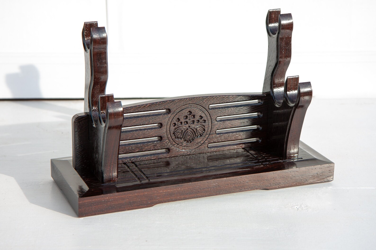 Wooden Japanese sword stand Katana custom personalized holder Etsy