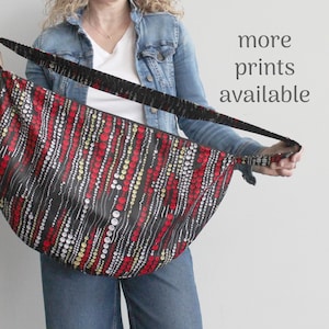 Fair-Trade-Kitenge-Baumwollumhängetasche: Ethnische Hippie-Schultertasche