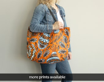 Shoulder Bag for Women ~ Fair Trade ~ Market Bag ~ Reusable Grocery Bag ~ Large Tote ~ Boho Bag ~ Reversible ~ Gift for Her ~ Everyday Bag