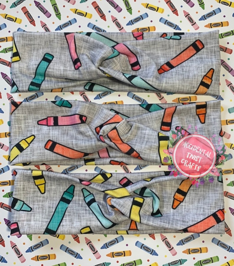 Crayon Headband Crayon Teacher Headband Art Teacher Etsy