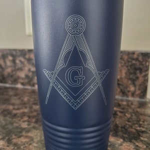 Masonic tumbler 20 oz travel cup