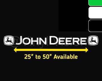 John Deere Window Decal - Permanent Tractor Decal