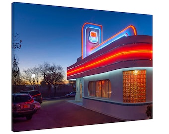 Route 66 -  Route 66 Diner III. Albuquerque. New Mexico. USA. Canvas Print or Framed/Unframed Photographic Wall Art Gift by Alan Copson