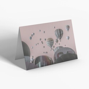 Greetings Card Balloon Festival 2 Blush Pink Photograph Gifts by Alan Copson image 3