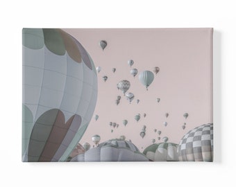 Balloon Festival #1 - Blush Pink Canvas Print, or Framed or Unframed Photographic Print by Alan Copson - Gift with Free Worldwide Shipping