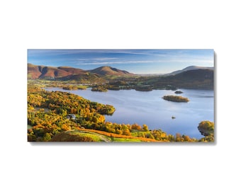 Autumn Derwentwater #2 - Lake District Landscape by Alan Copson - Canvas Print, or Framed/Unframed Photographic Wall Art