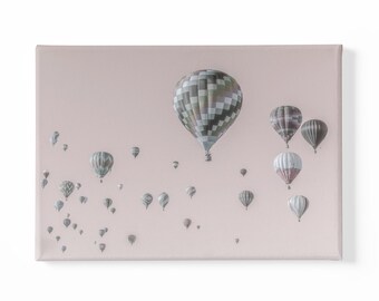 Balloon Festival #3 - Blush Pink Canvas Print, or Framed or Unframed Photographic Print by Alan Copson - Gift with Free Worldwide Shipping