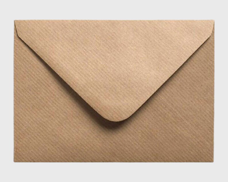 a brown envelope with a white background