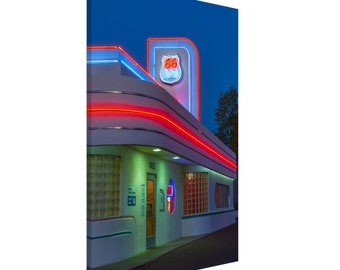 Route 66 -  Route 66 Diner I. Albuquerque. New Mexico. USA. Canvas Print or Framed/Unframed Photographic Wall Art Gift by Alan Copson