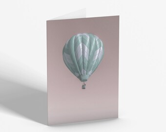 Greetings Card - Balloon Festival #5 - Blush Pink Photograph Gifts by Alan Copson