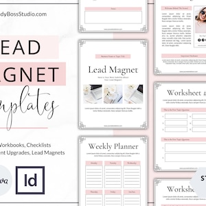 eBook Template, Lead Magnet, workbook template, freebie, canva template, canva workbook template, worksheet, checklist, planner, blush