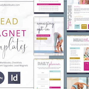 eBook Template, Lead Magnet, workbook template, freebie, canva template, canva workbook template, worksheet, checklist, InDesign, Bold