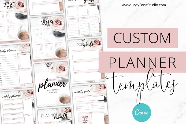 Canva planner template, Do it yourself Canva Template, 2019, 2020, Canva, printable planner, month-to-month planner, weekly planner, each day planner, blush photograph relating to Diy Planner Templates identify Canva planner template, Do it yourself Canva Template, 2019, 2020, Canva, printable planner, every month planner, weekly planner, day-to-day planner, blush
