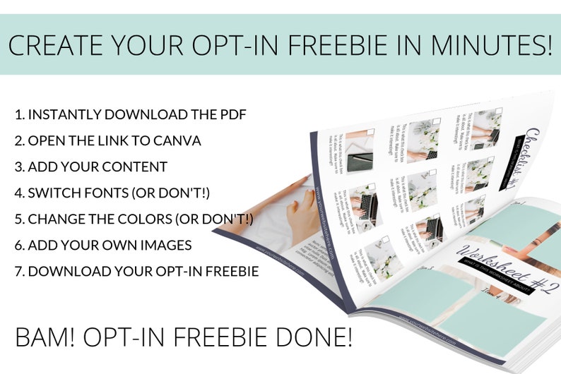 Canva Opt In Freebie Templates Diy Design Templates Turquoise Content Upgrade Lead Magnet Ebook Branding Blog Marketing Freebies