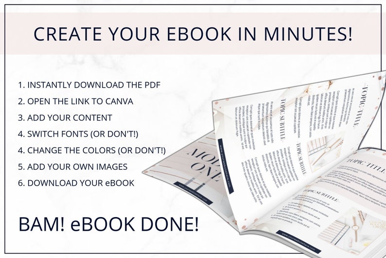Canva Ebook Template Canva Template Workbook Template | Etsy