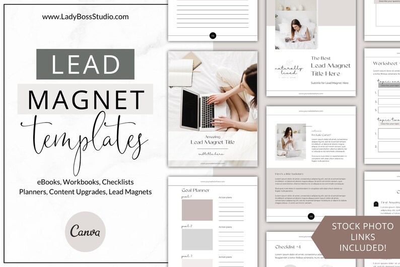 Ebook Template, Lead Magnet, Workbook Template, Freebie, Canva Template ...