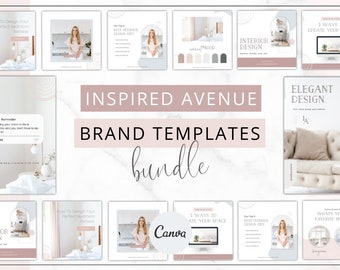 Bundle | Lead Magnet Templates | ebook | Social Media Templates | Pinterest Templates | Branding Kit | Logo Branding Board | Inspired Avenue