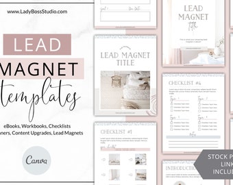 eBook Template, Lead Magnet, workbook template, freebie, canva template, canva workbook template, worksheet, checklist, Inspired Avenue